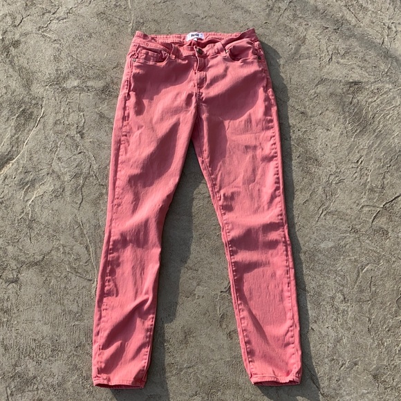 PAIGE Light Coral Verdugo Ultra Skinny Jeans - Picture 1 of 7